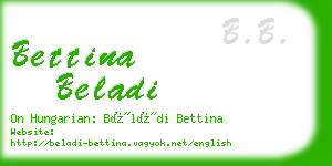 bettina beladi business card